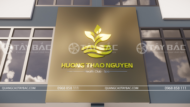 Ảnh chụp cận bộ logo Hương Thảo Nguyên