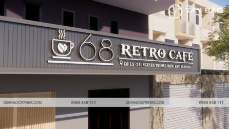 Phối cảnh cửa hàng cafe retro 68