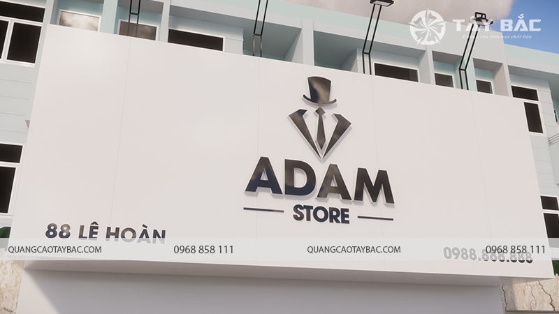 Biển quảng cáo thời trang Adam Store