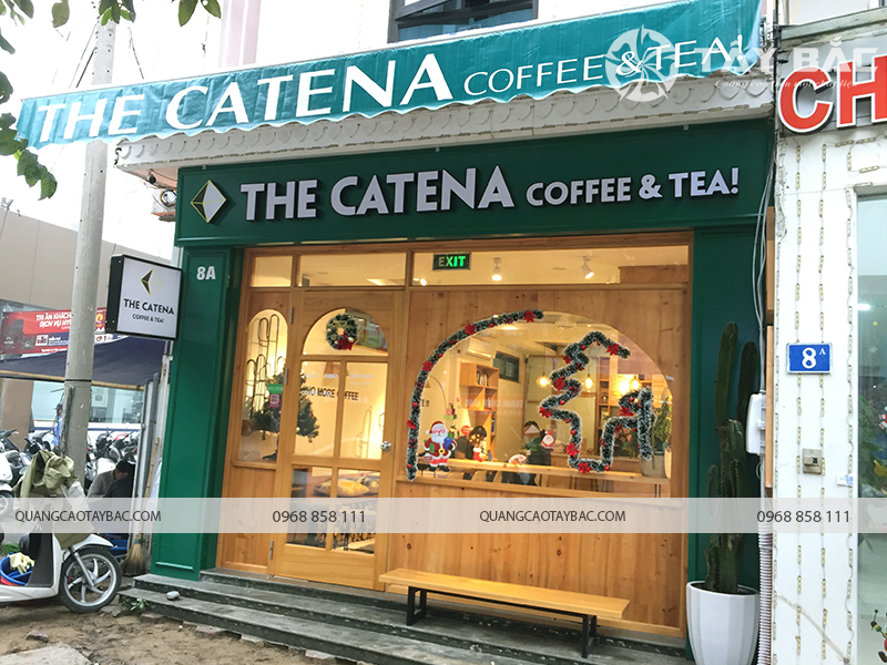 Thi công biển quảng cáo catena coffee