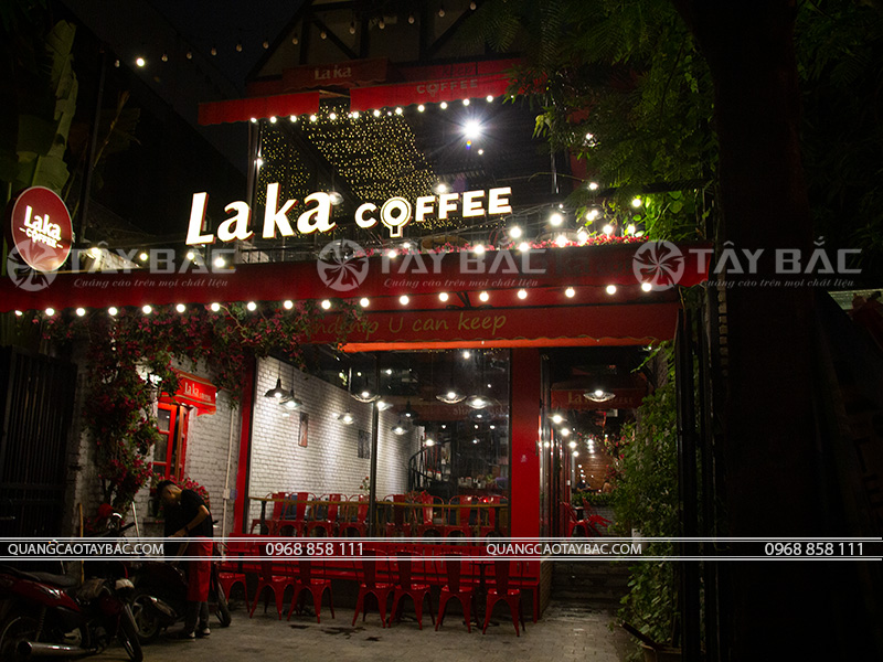 Biển quảng cáo coffee Laka