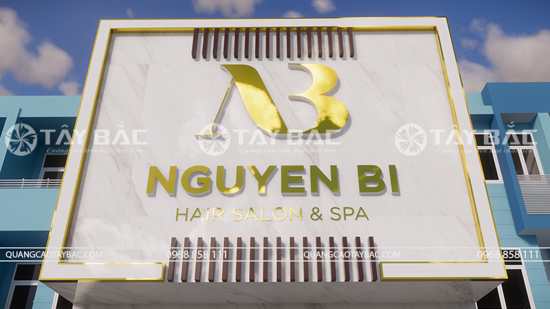 Biển quảng cáo hair salon Nguyễn Boi