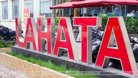 Bộ chữ inox quảng cáo Lahata