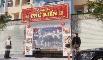 Biển quảng cáo quán ăn Phú Kiến
