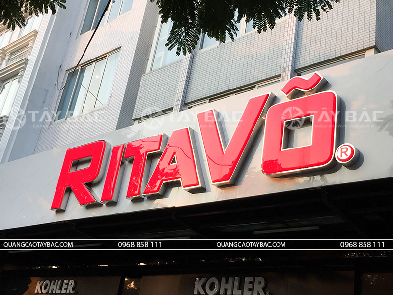 Biển quảng cáo trung tâm nội thất Ritavo
