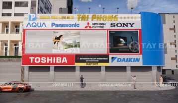 biển quảng cáo siêu thị điện máy Tài Phong