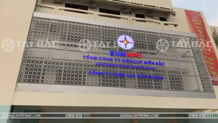 Thi công biển hiệu nhận diện thương hiệu điện lực Bắc Giang