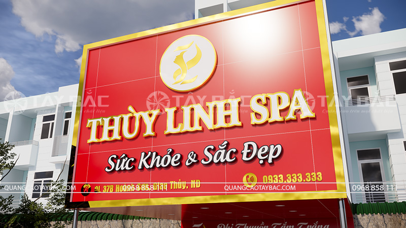 biển quảng cáo spa Thùy Linh