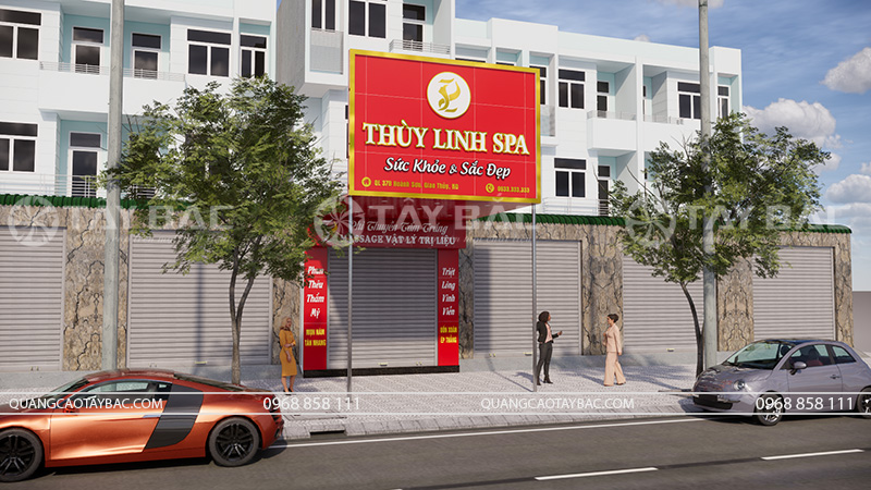 biển quảng cáo spa Thùy Linh