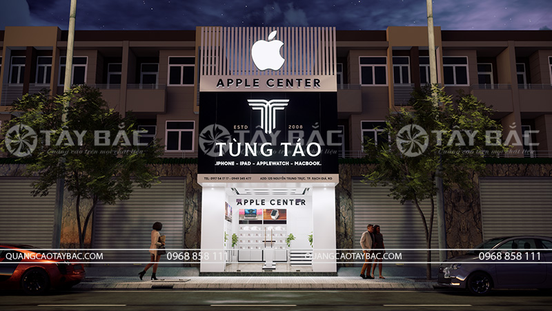 biển quảng cáo cửa hàng điện thoại phụ kiện Tùng Táo