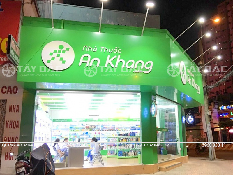 Bảng hiệu nhà thuốc An Khang