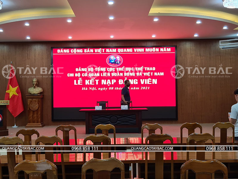 lắp đặt màn hình led liên đoàn bóng đá Việt Nam