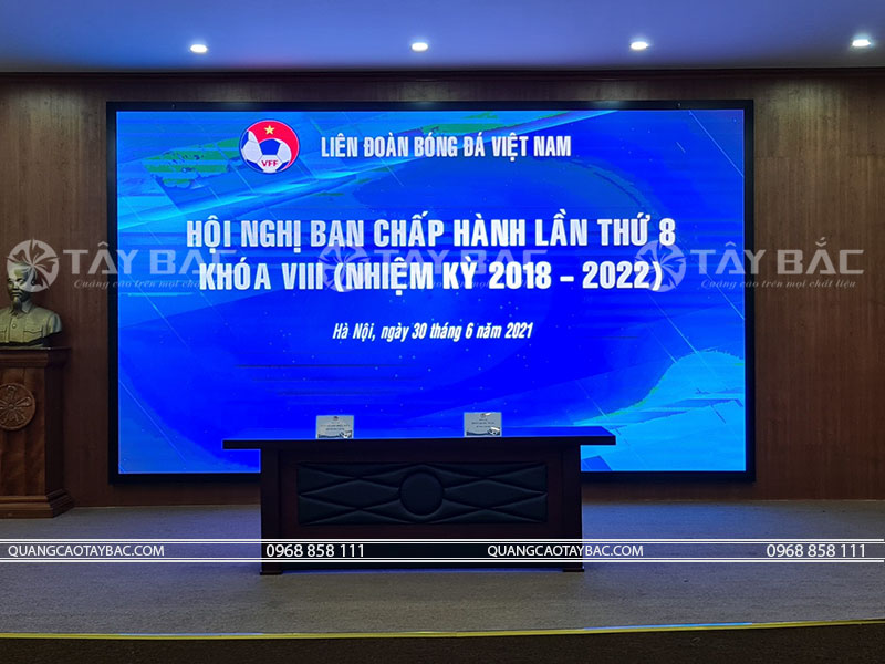 lắp đặt màn hình led liên đoàn bóng đá Việt Nam
